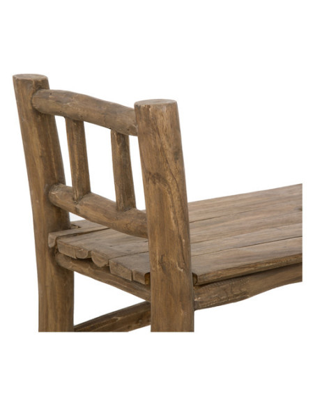 Banc naturel en teck style rustique