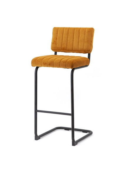 Set de 2 Chaises de bar haute en velours Operator