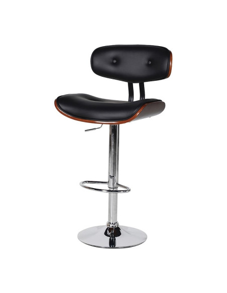 Chaise de bar rembourrée pivotante et ajustable
