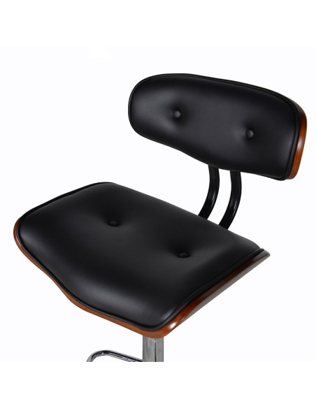 Chaise de bar rembourrée pivotante et ajustable