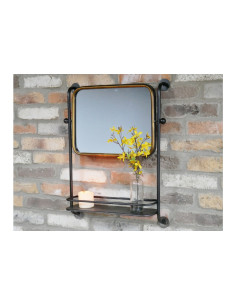 Miroir avec étagère murale...