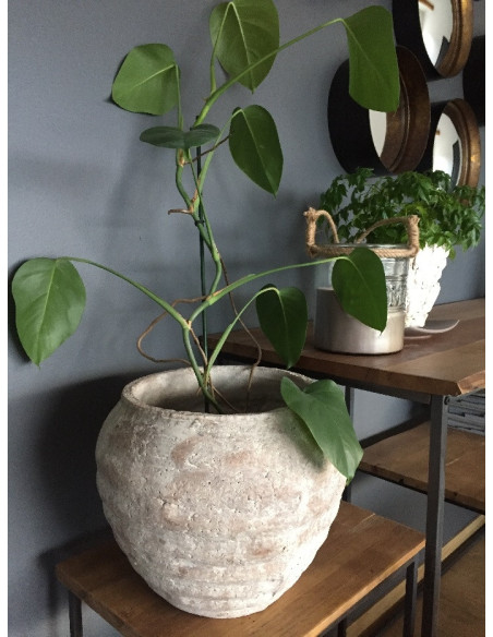 Vase cache-pot en terre cuite diamètre 30 cm