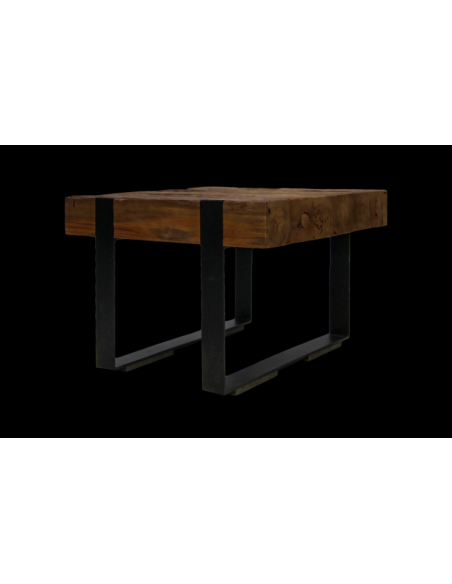 Table basse en teck recyclé et métal Norton