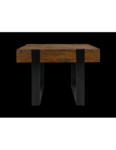 Table basse en teck recyclé et métal Norton