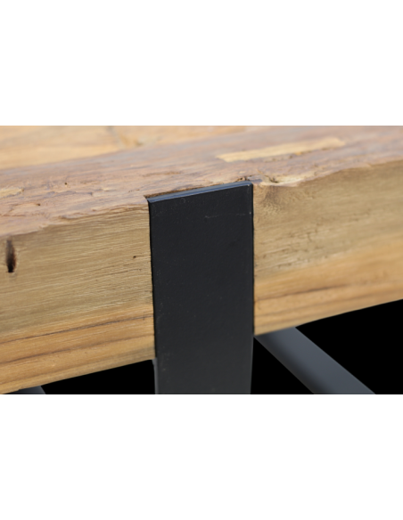 Table basse en teck recyclé et métal Norton