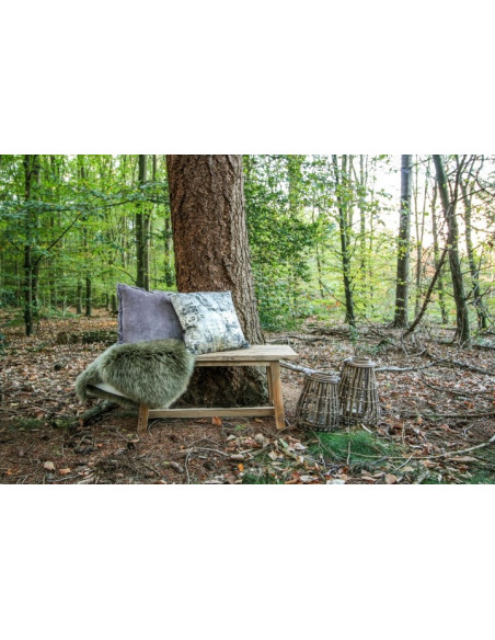 Banc d’appoint en teck naturel style scandinave