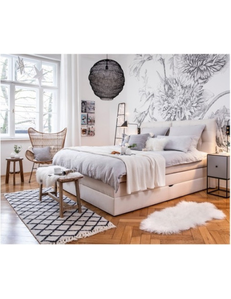 Banc d’appoint en teck naturel style scandinave