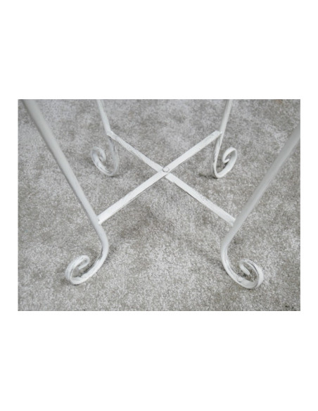 Table d'appoint en métal de jardin rétro