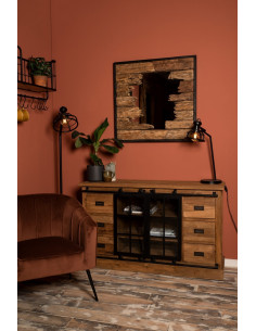 Buffet industriel en teck...