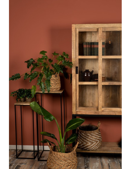 Lot de 2 sellettes carrées épurées