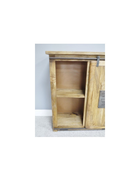 Buffet meuble à vin avec porte coulissante