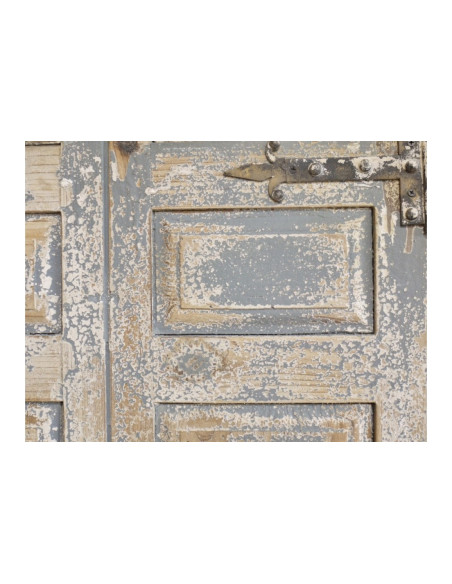 Grand miroir motif porte effet antique