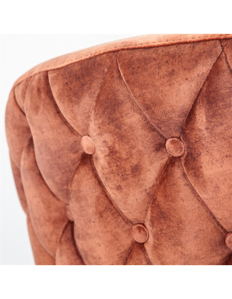 Fauteuil lounge confortable en tissu Paulette