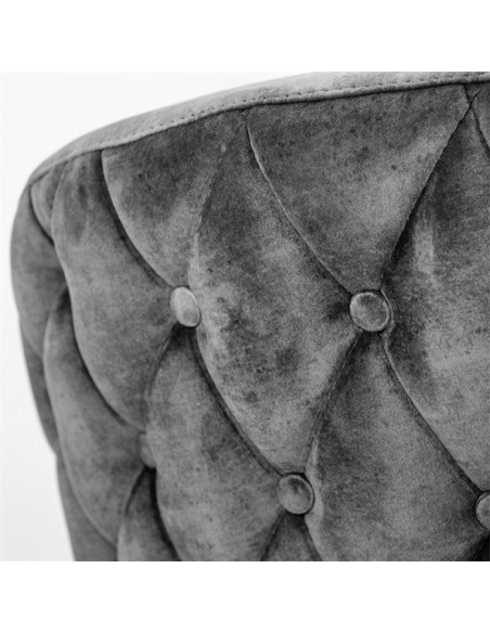 Fauteuil lounge confortable en tissu Paulette