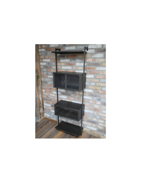 Etagère bibliothèque indus à fixer au mur