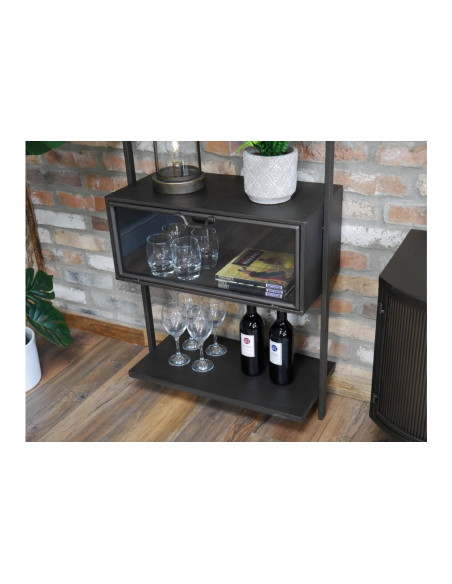 Etagère bibliothèque indus à fixer au mur