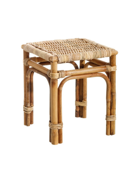 Tabouret en rotin naturel