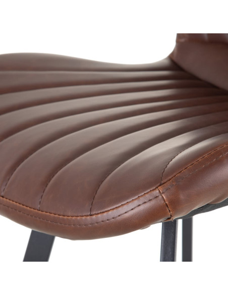 Lot de 2 Tabourets de bar vintage style coquille