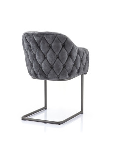 Petit fauteuil en velours... 2