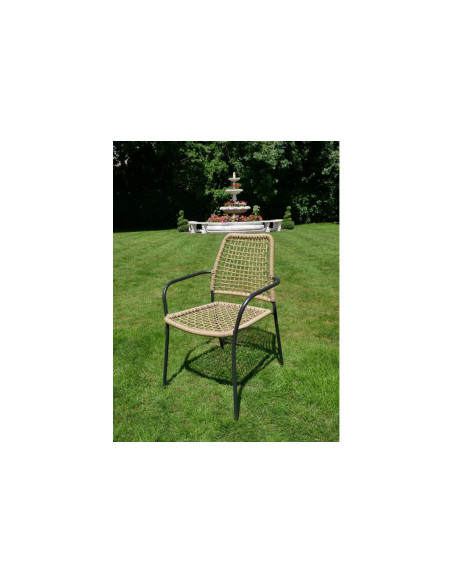Ensemble de jardin en rotin et métal Amalfi