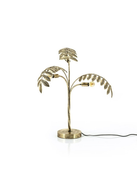 Lampe décorative feuillage doré 70 cm H