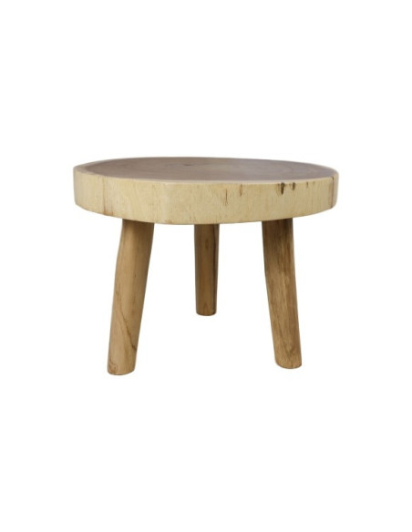 Table d'appoint ronde en Munggur massif diamètre 50 cm
