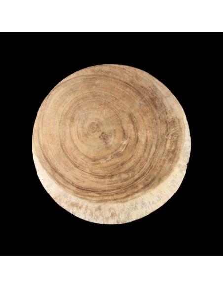 Table d'appoint ronde en Munggur massif diamètre 50 cm