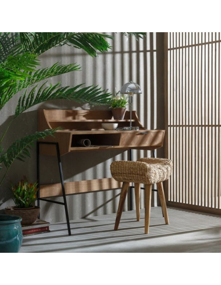 Meuble secrétaire bois et métal