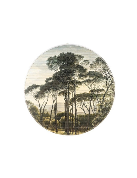 Déco murale motif Jungle en bois de bambou 90 cm