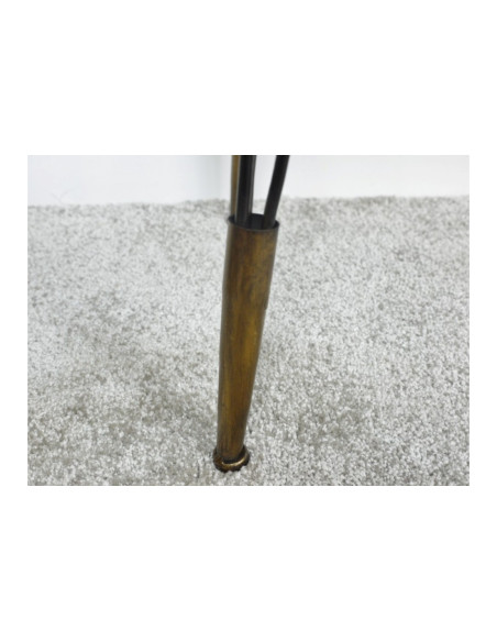 Table de chevet industrielle en métal avec tiroir