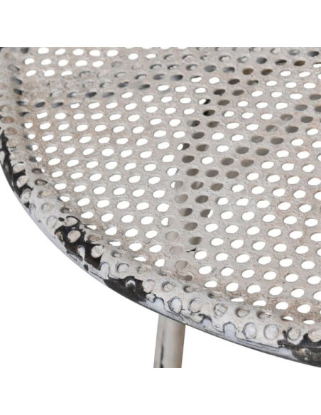 Chaise de jardin en métal effet antique