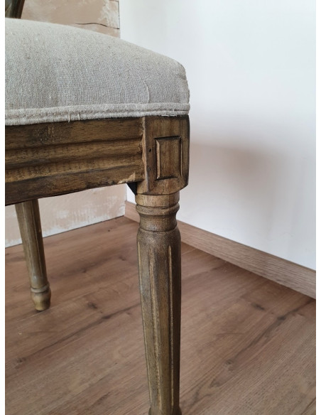 Chaise médaillon Louis