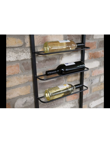 Rack métallique pour bouteilles et verres