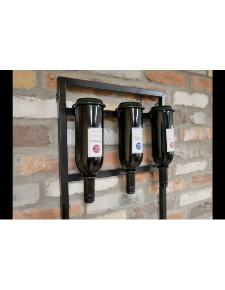 Rack métallique pour bouteilles et verres