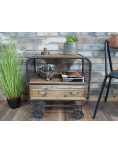 Meuble d'appoint en métal...