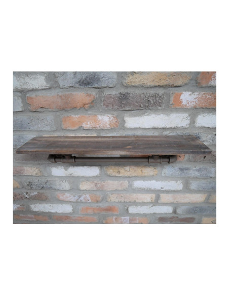 Tablette en bois avec support en métal Indus