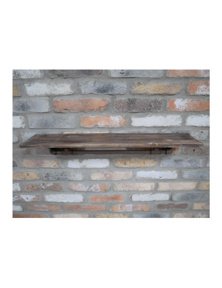 Tablette en bois avec support en métal Indus