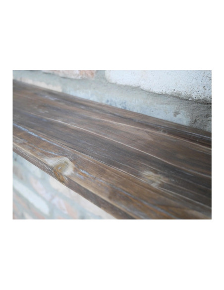 Tablette en bois avec support en métal Indus