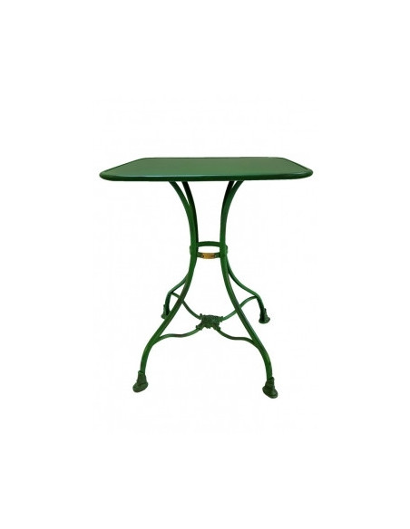 Table d'appoint carrée en fer forgé Arras 60 cm