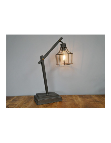 Lampe de bureau en métal Indus