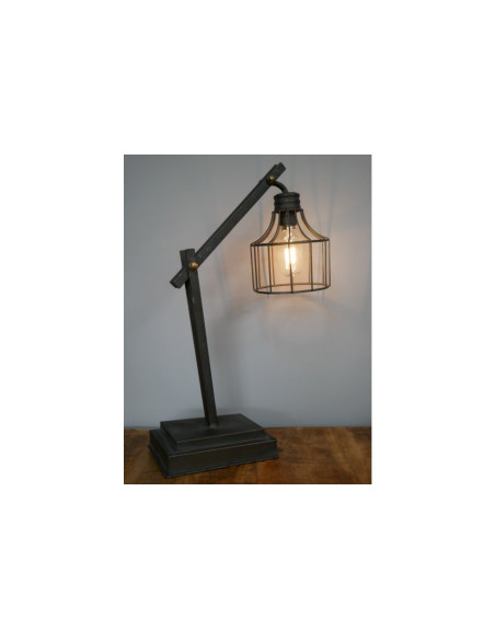 Lampe de bureau en métal Indus