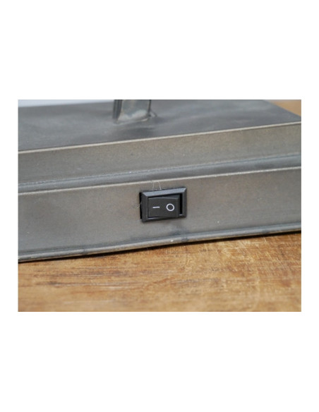 Lampe de bureau en métal Indus