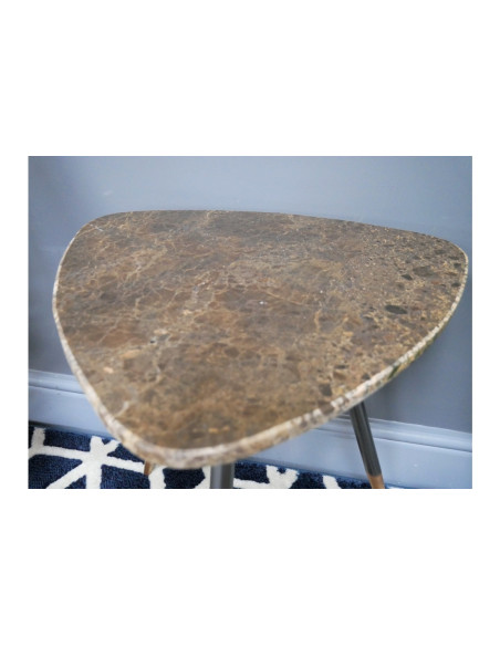 Table d'appoint avec plateau en marbre