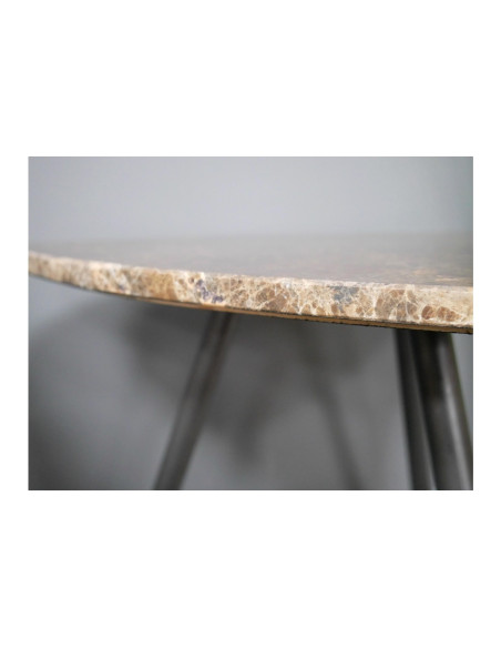 Table d'appoint avec plateau en marbre