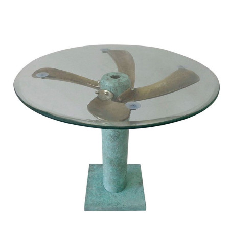 Table d’appoint d’aviateur ronde Table d’appoint d’aviateur ronde