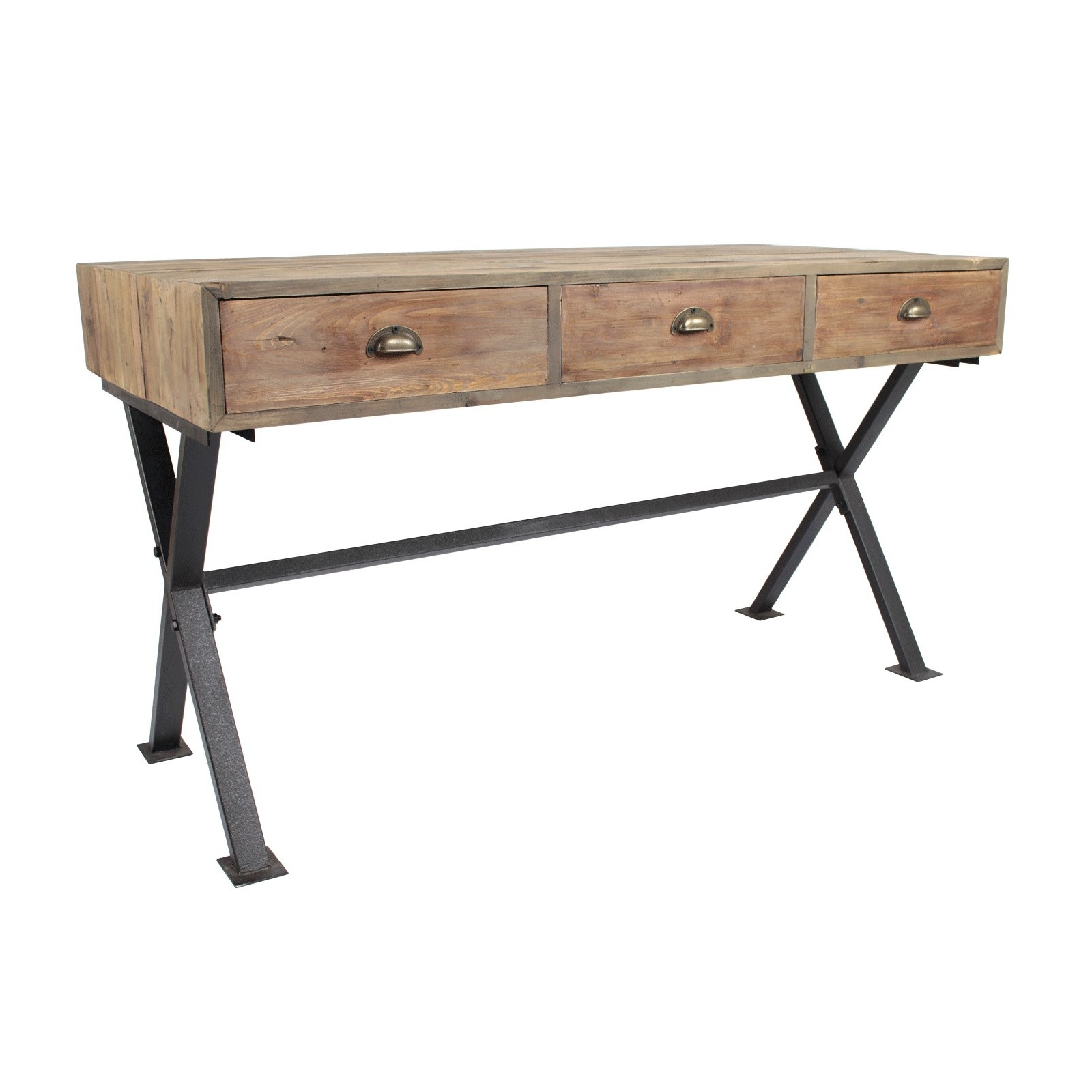 Bureau design I Pied en croix bois