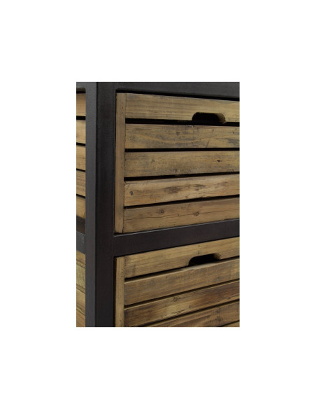 Enfilade indus en bois et métal avec caisses