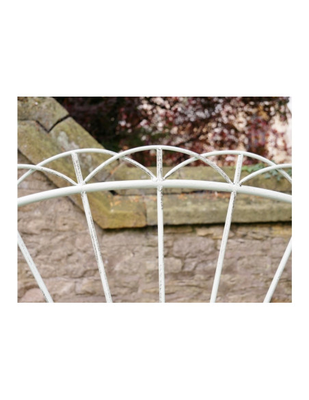 Banc de jardin en métal soleil