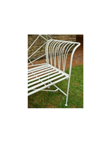 Banc de jardin en métal soleil