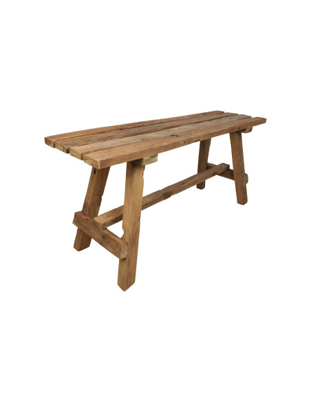 Banc en teck naturel style rustique
